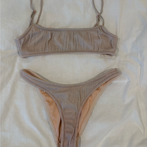 Triangl Swimwear Swim Triangl Pink Mica Sparkle Bikini Poshmark